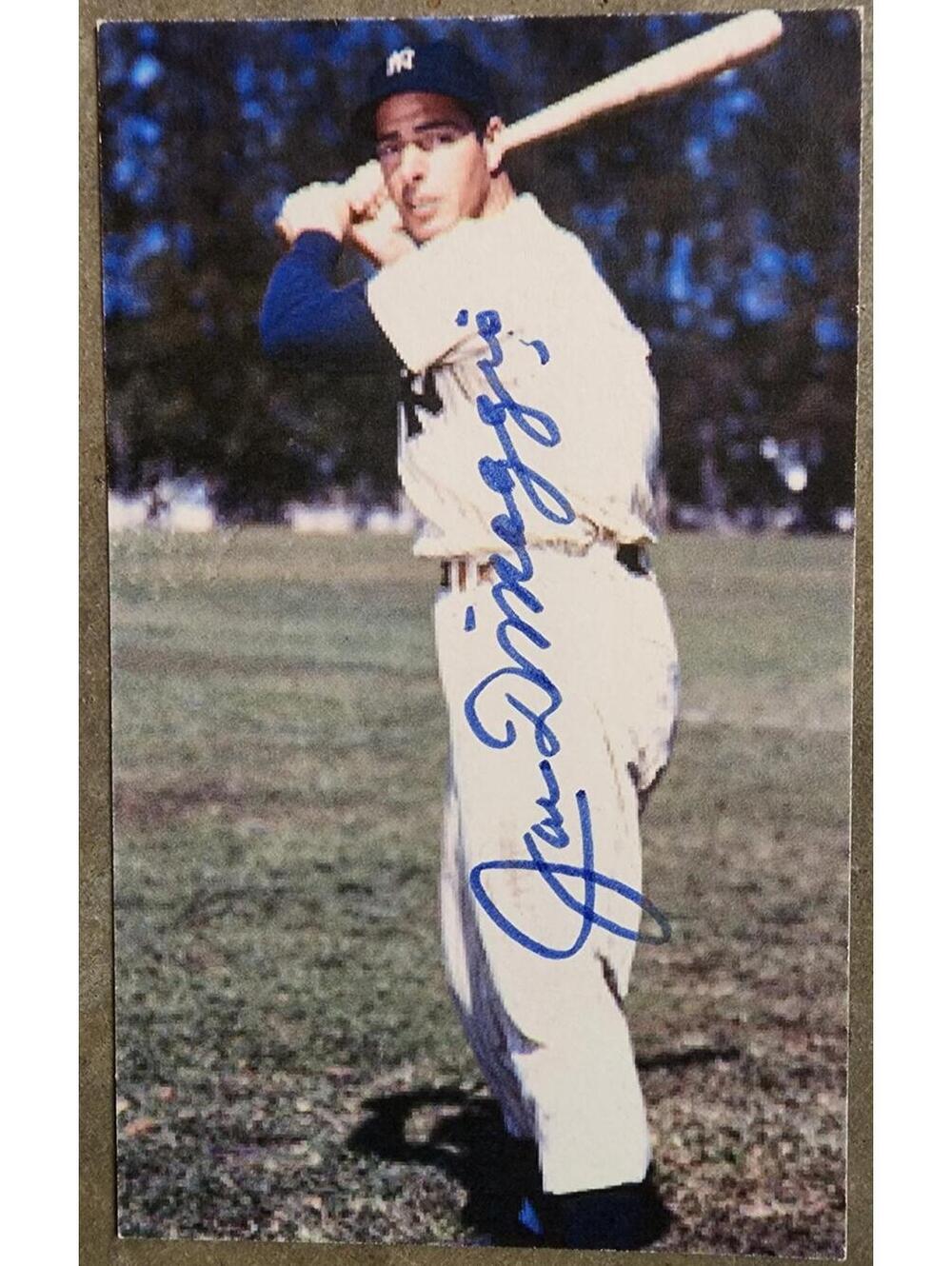 Joe DiMaggio 3x5 Small Photo signed autographed COA